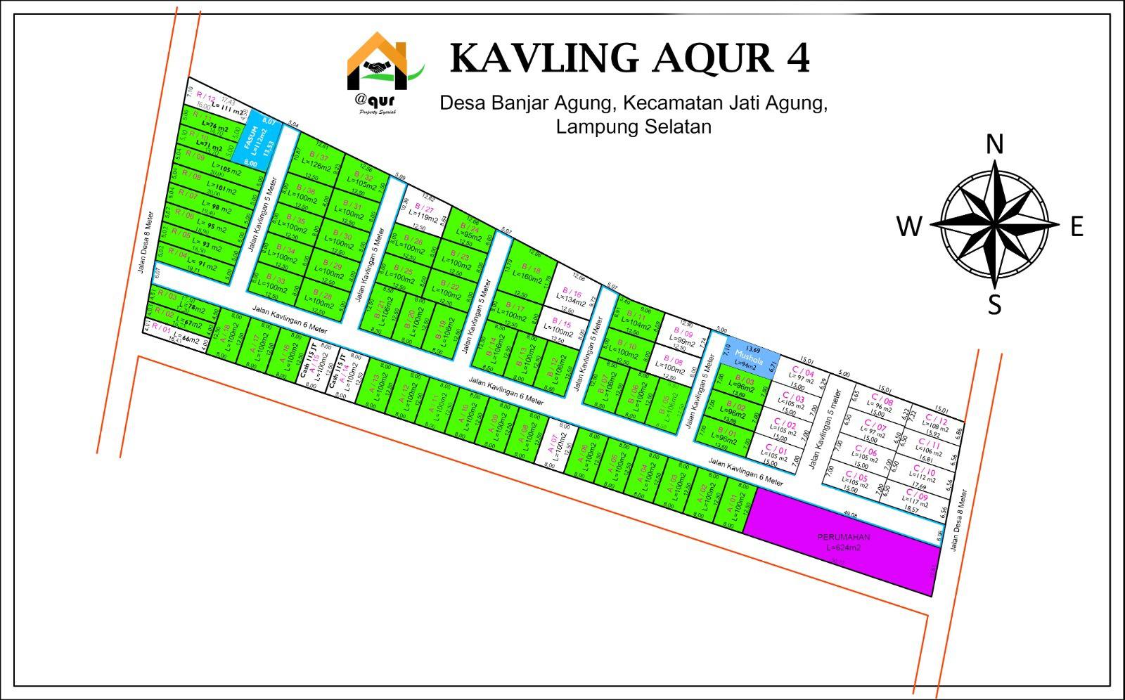 Site Plan Kavling Aqur 4 Itera