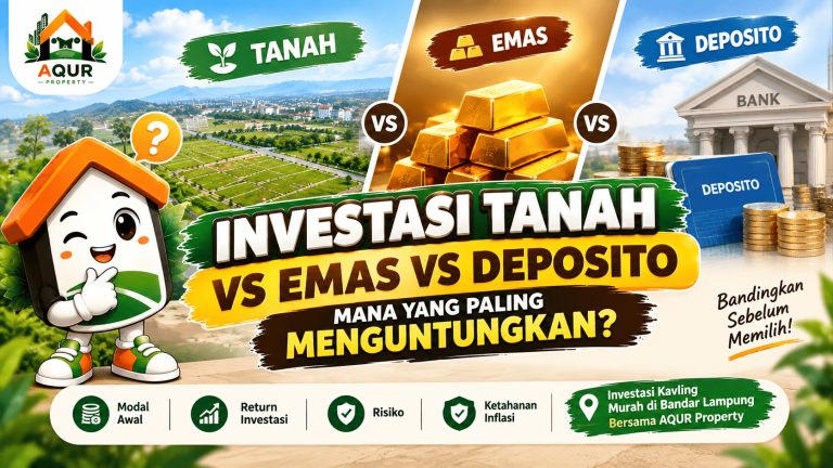 Investasi Tanah vs Emas vs Deposito: Mana yang Paling Menguntungkan?